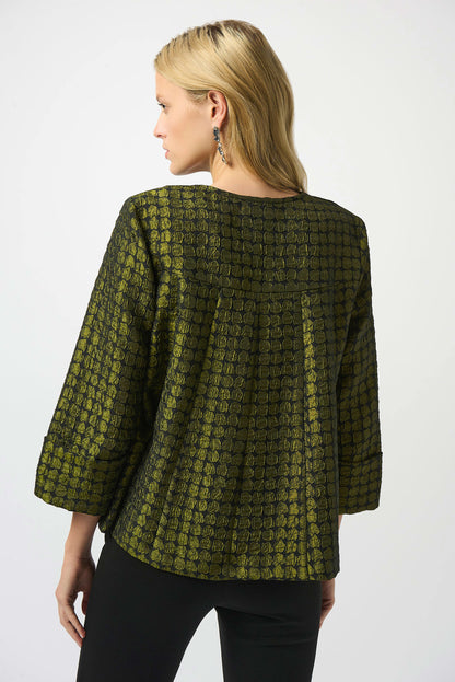 Textured Dot Jacquard Swing Jacket. Style JR253125