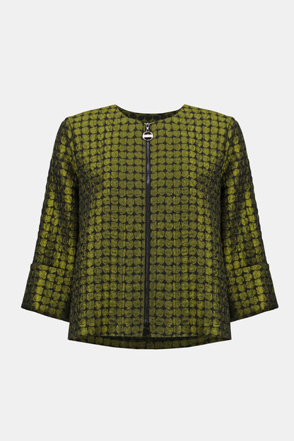 Textured Dot Jacquard Swing Jacket. Style JR253125