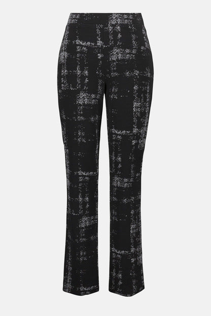 Jacquard Sweater Plaid Print Pull-On Pants. Style JR253179