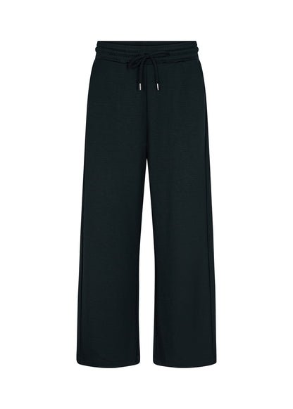 Pull On Elastic Waist Wide Leg Black Pant. Style SOYA4PF25328