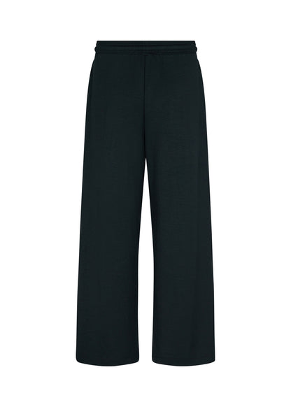 Pull On Elastic Waist Wide Leg Black Pant. Style SOYA4PF25328