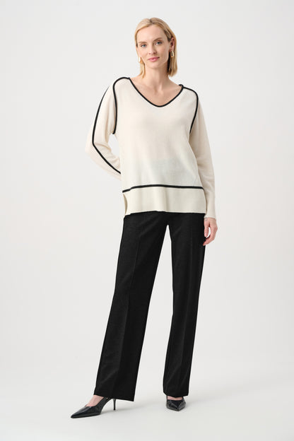 Heavy Knit Straight Leg Pull-On Pants. Style JR253297
