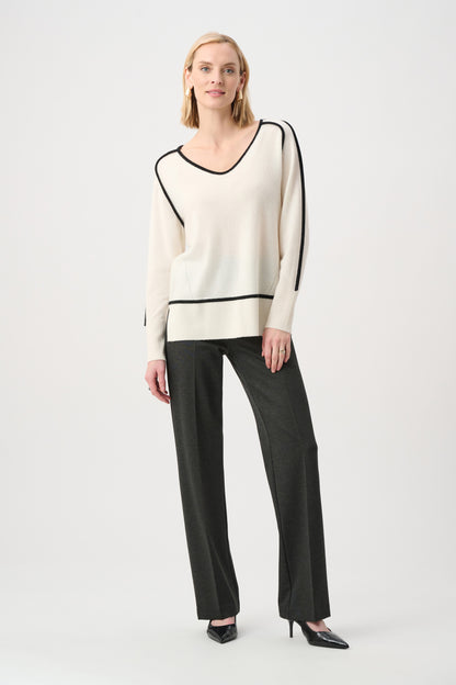 Heavy Knit Straight Leg Pull-On Pants. Style JR253297