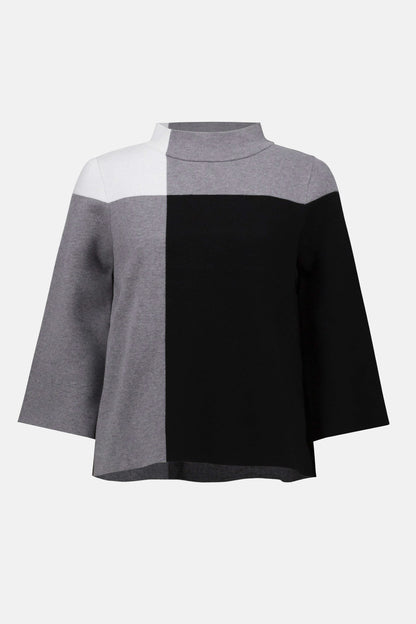 Jacquard Sweater Colour Block Pullover. Style JR253907