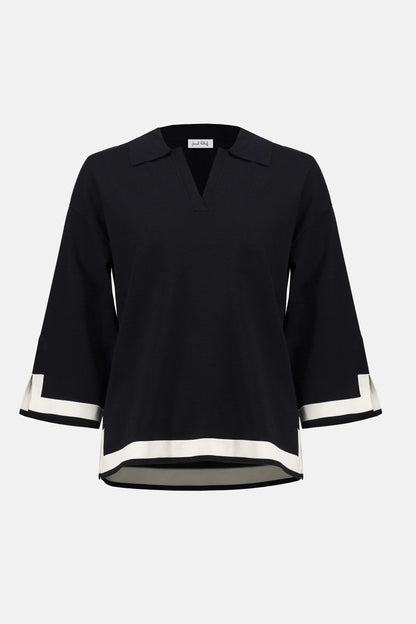 Sweater Knit Colour Block Top. Style JR253909