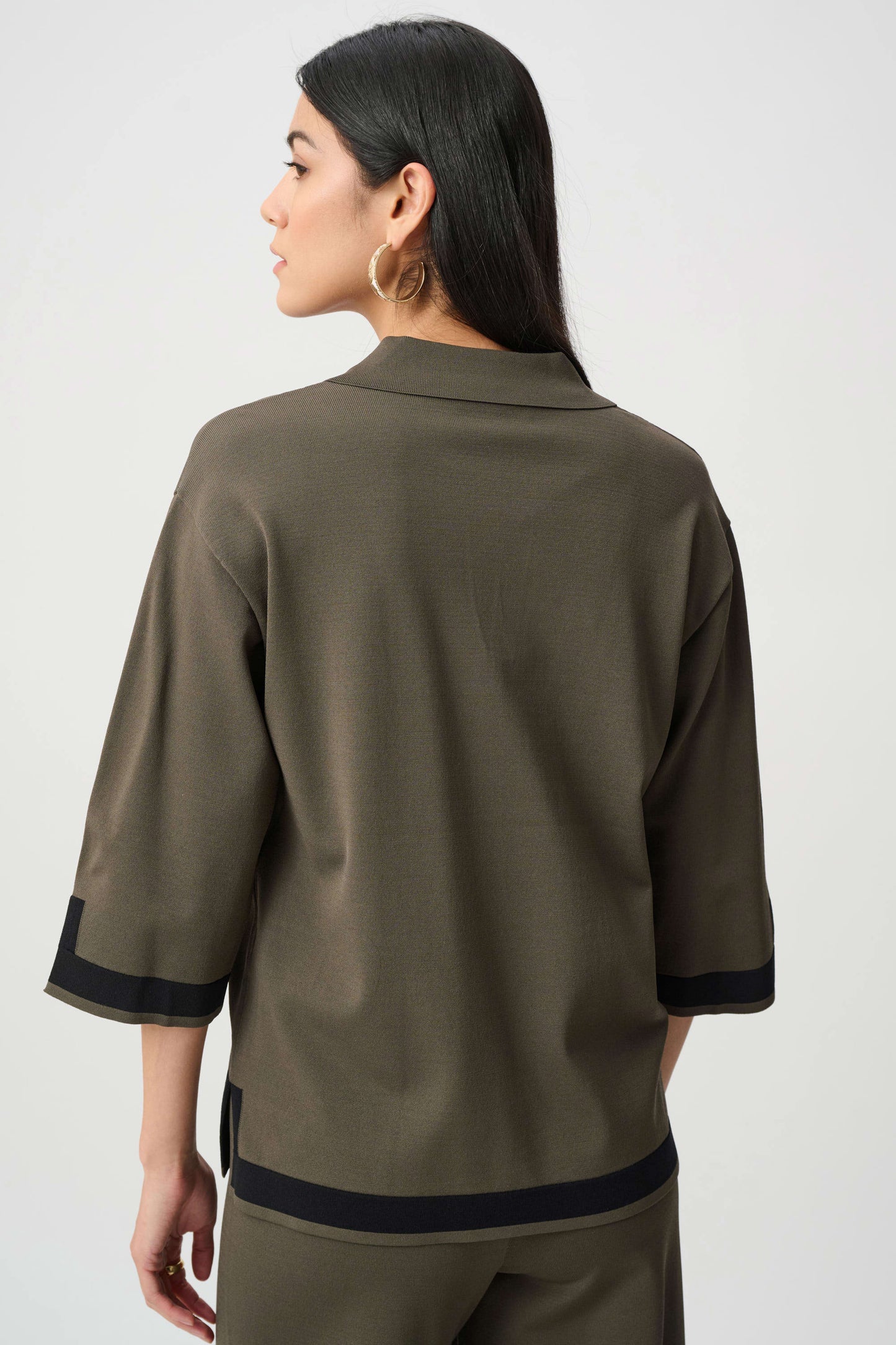Sweater Knit Colour Block Top. Style JR253909