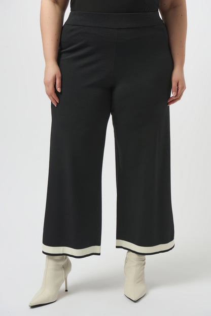 Sweater Knit Colour Block Culotte Pants. Style JR253910