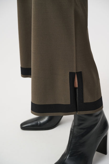 Sweater Knit Colour Block Culotte Pants. Style JR253910
