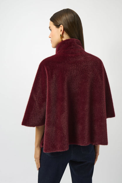 Fur Mandarin Collar Jacket. Style JR253924