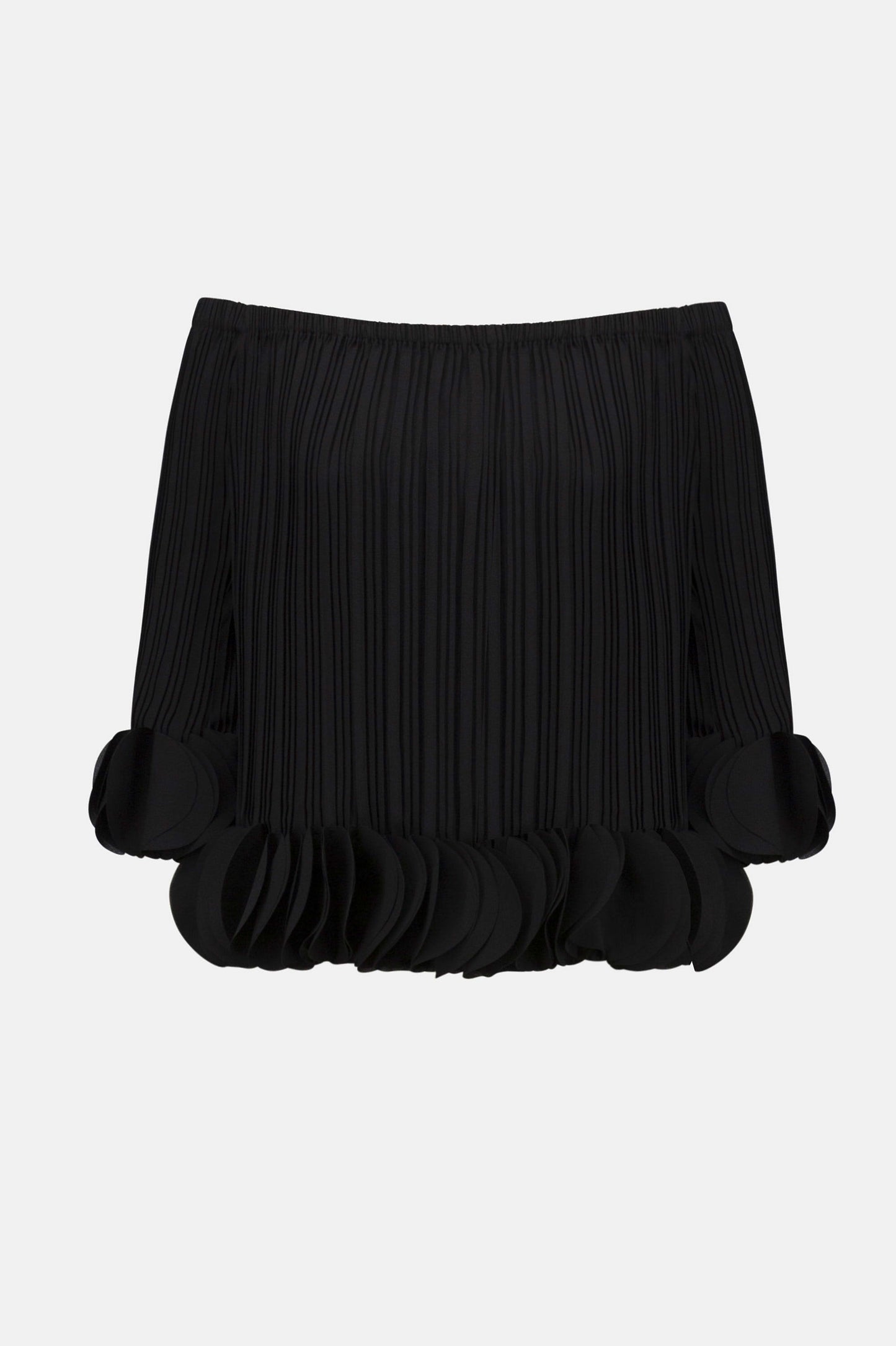 Georgette Off Shoulder Pleated Top. Style JR253939