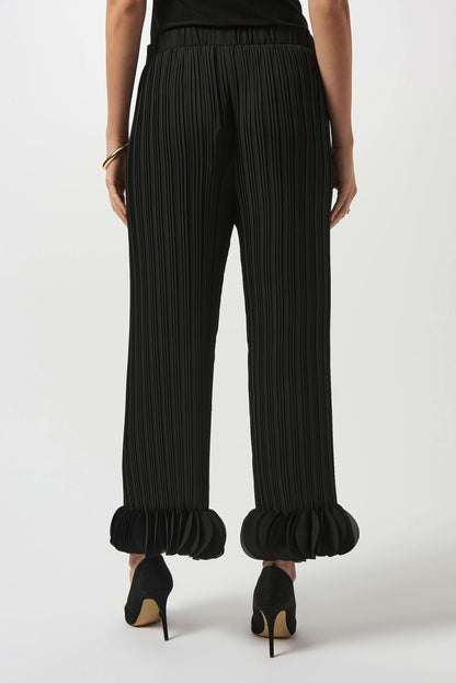 Georgette Wide Leg Pleated Pants. Style JR253940