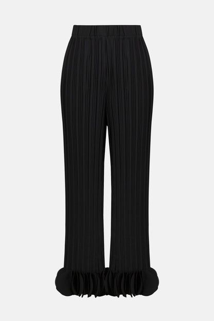 Georgette Wide Leg Pleated Pants. Style JR253940