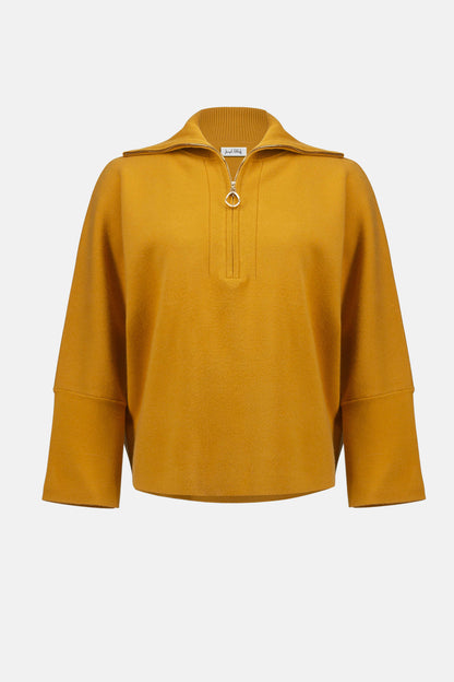 Jacquard Knit Abstract Print Boxy Top. Style JR253079