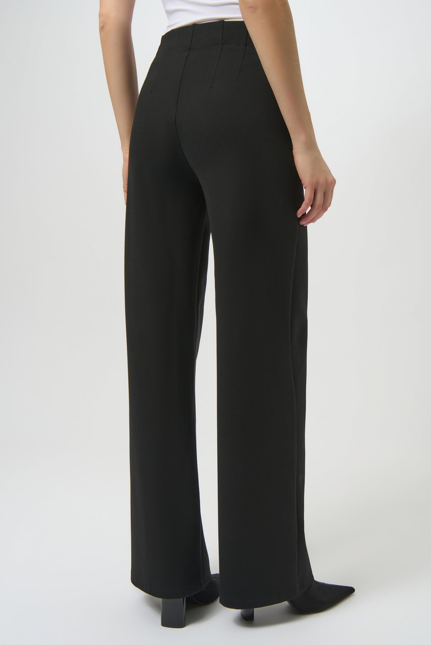 Heavy Knit Wide Leg Pull On Pants. Style JR254046