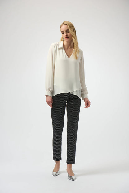 Foiled Heavy Knit Slim Fit Pant. Style JR254143