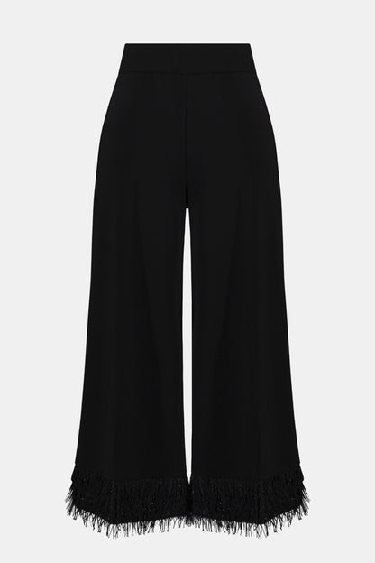 Novelty Fringe Hem Silky Knit Culotte. Style JR254147