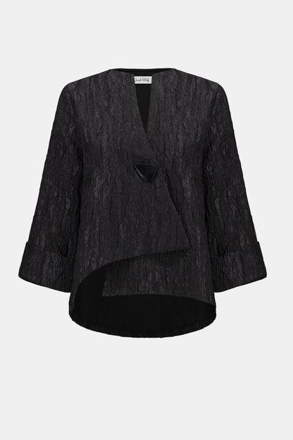 Textured Swing Button Detail Jacket. Style JR254196