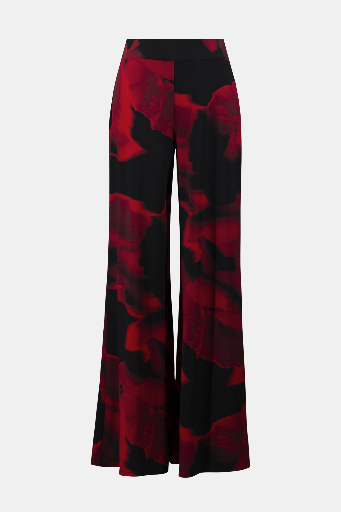 Abstract Poppy Print Wide Leg Pant. Style JR254198