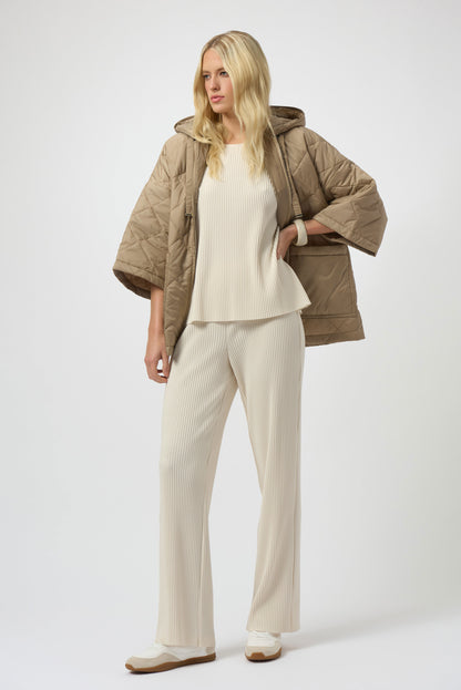 Pleated Scuba Crepe Boxy Top. Style JR254210