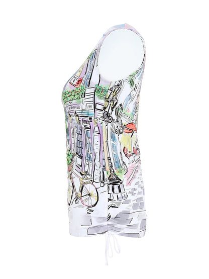 "Sunday Afternoon" Artist Print Tank. Style DOLC25720