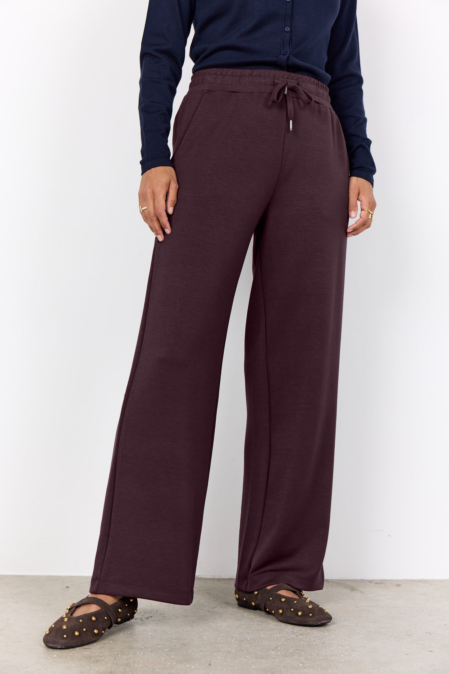 Wide Leg Tie Waist Pocket Pant. Style SOYA25924