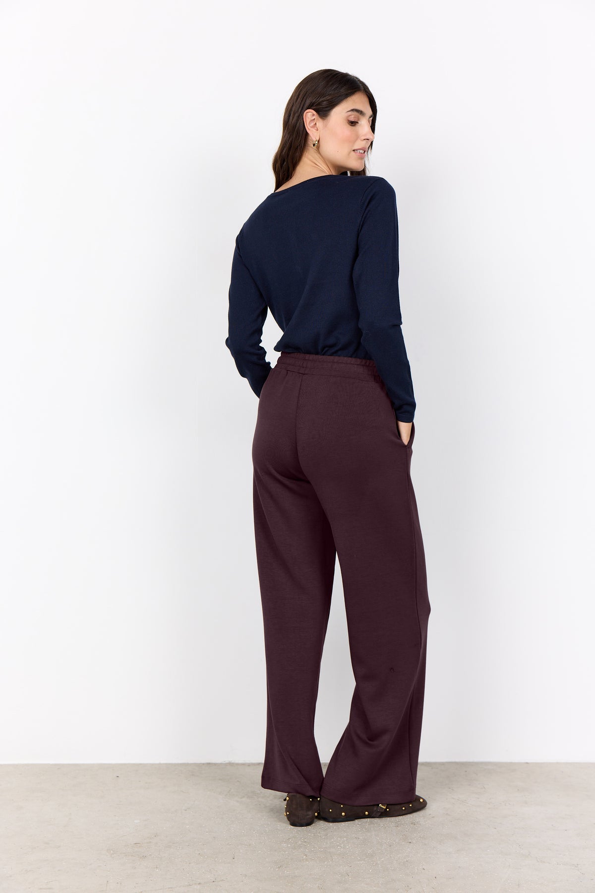 Wide Leg Tie Waist Pocket Pant. Style SOYA25924