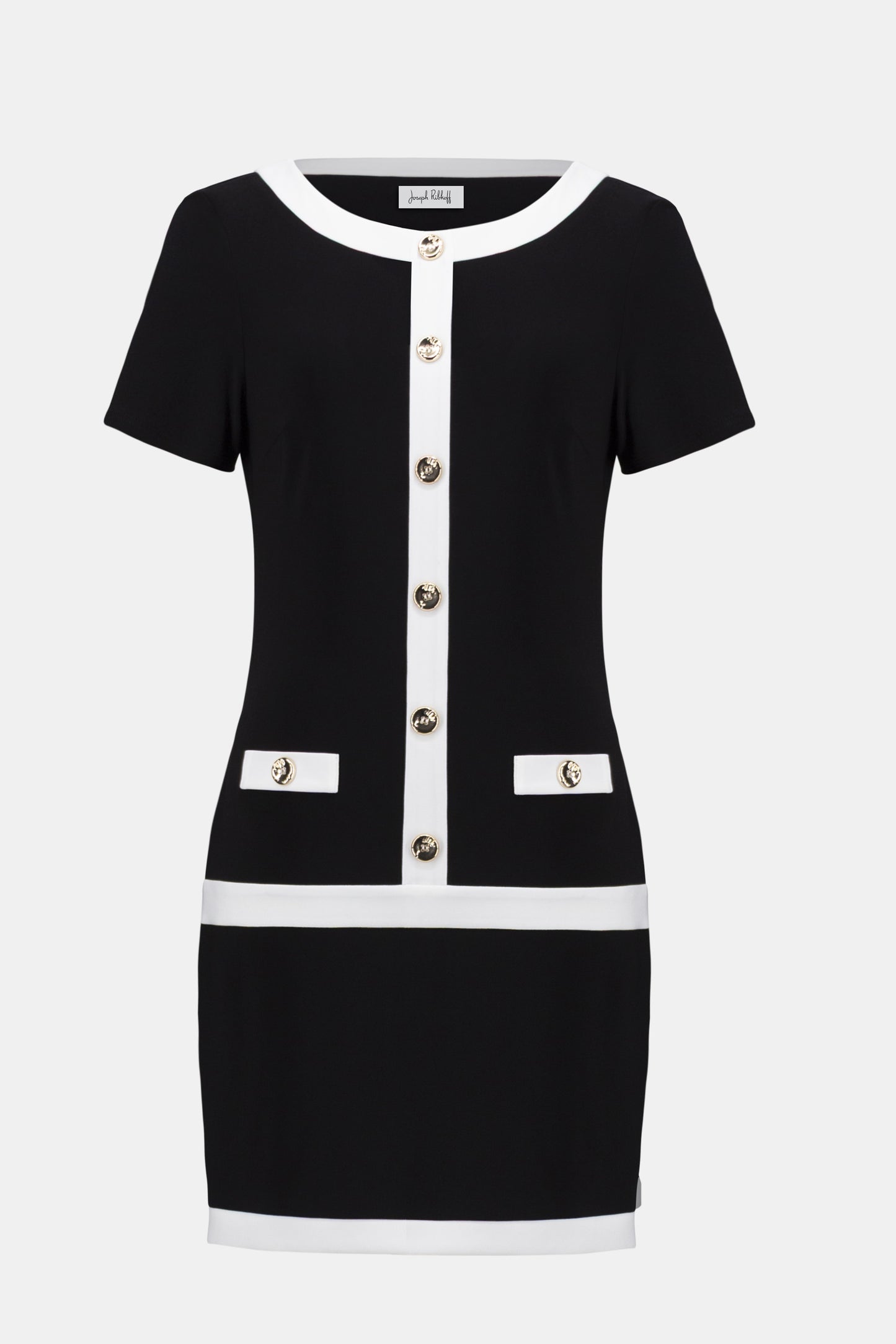 Silky Knit Color Block Sheath Dress. Style JR261091