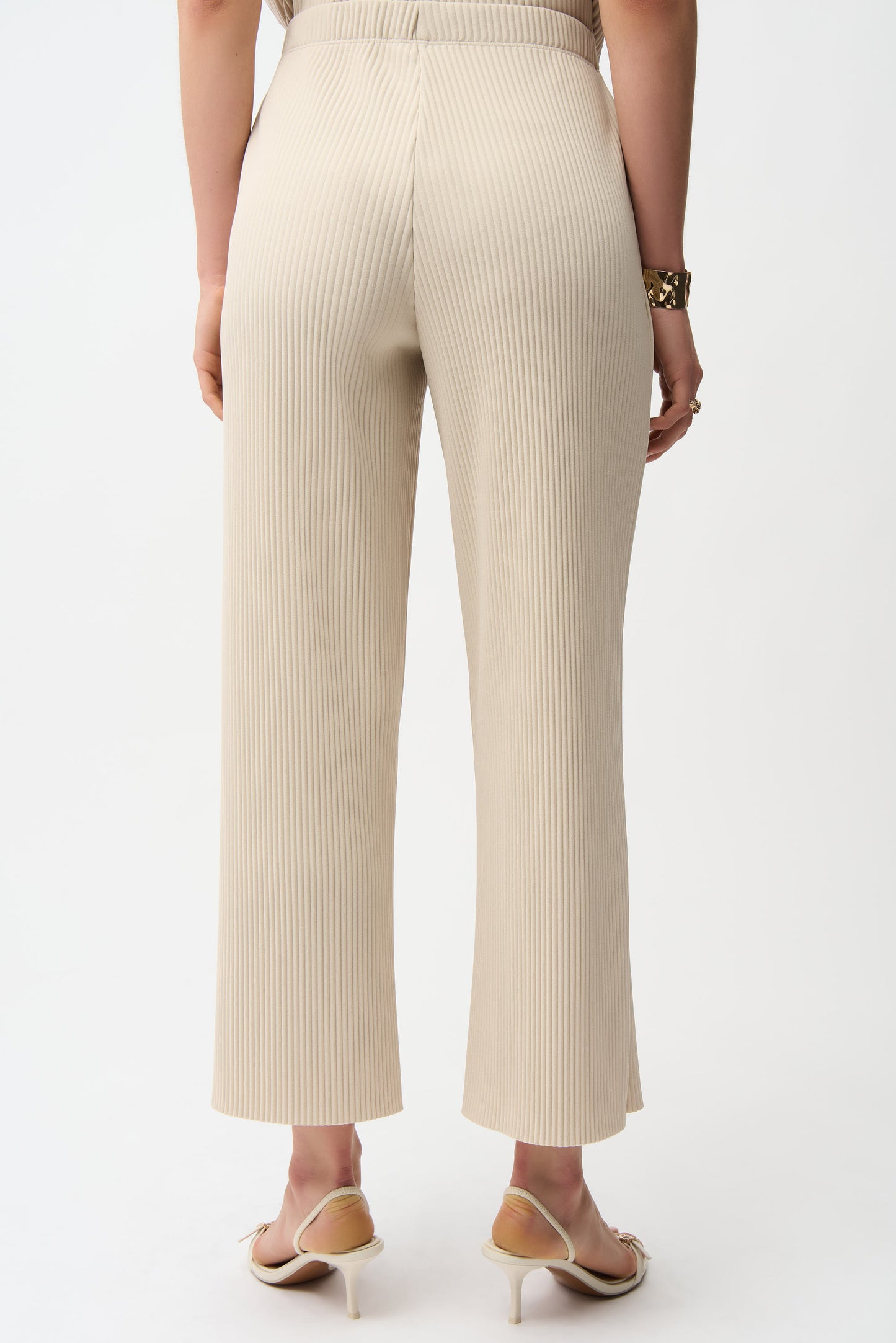 Ribbed Pull-On Raw Edge Pant. Style JR261100