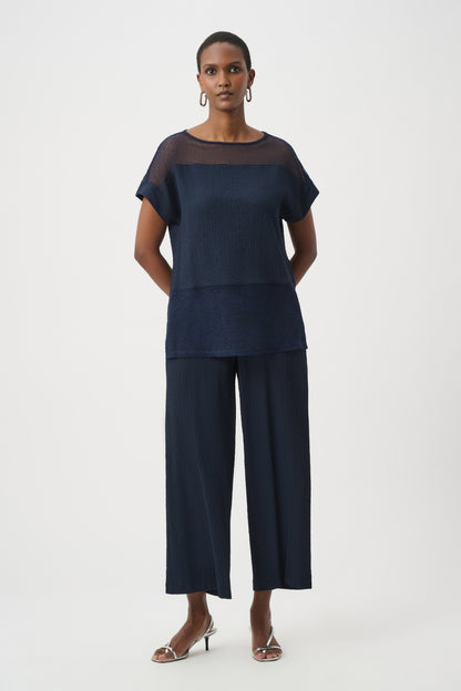 Seersucker Pull-On Crop Pants. Style JR261197