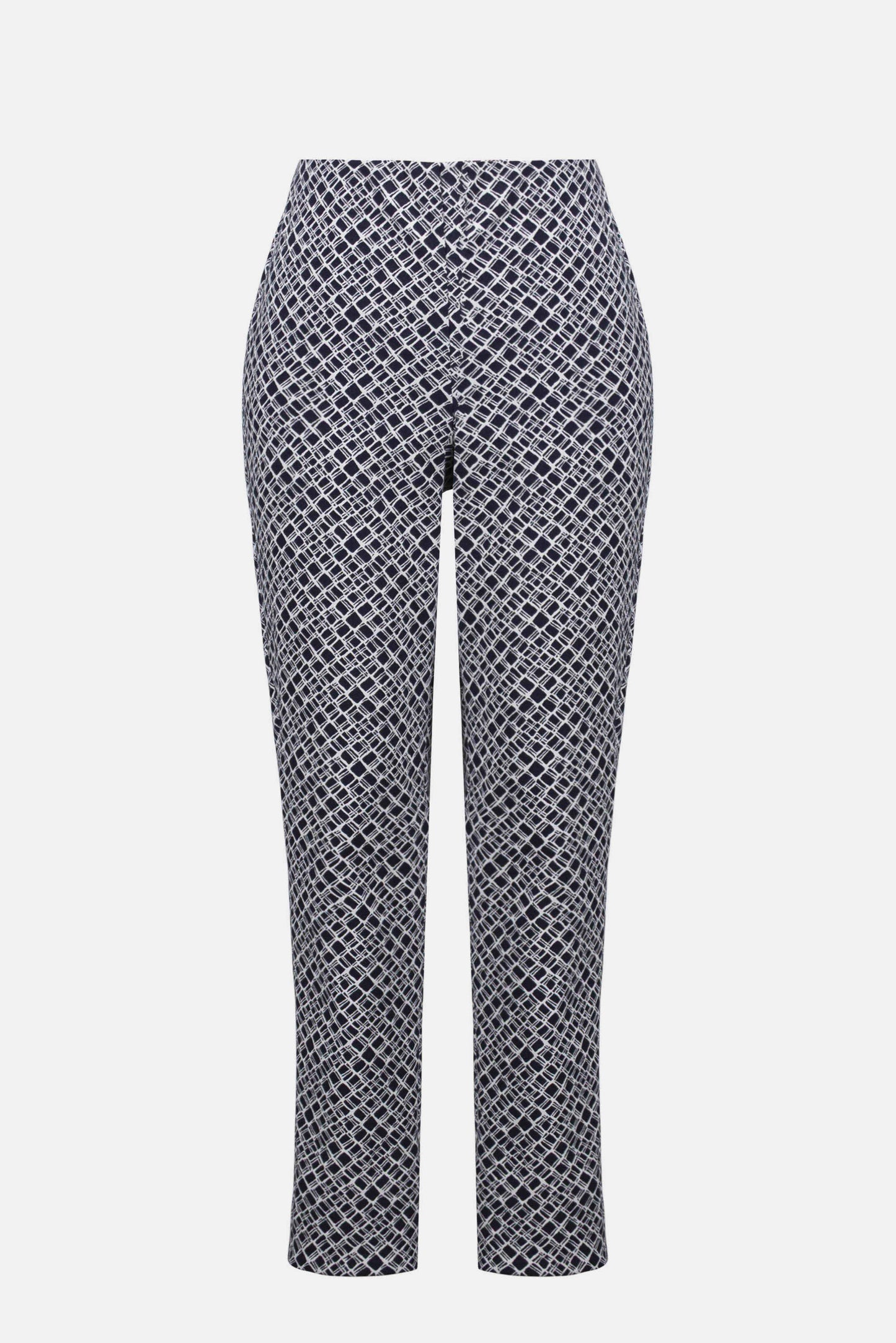 Geometric Jacquard Pull-On Slim Fit Pants. Style JR261225