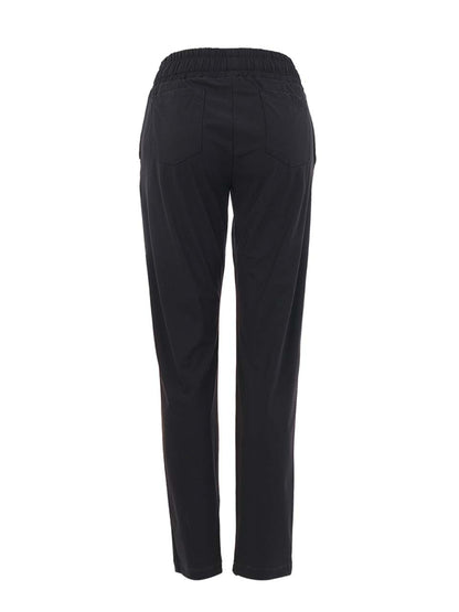 Pull-On Drawstring & Straight Leg Stretch Pants. Style DOLC26145