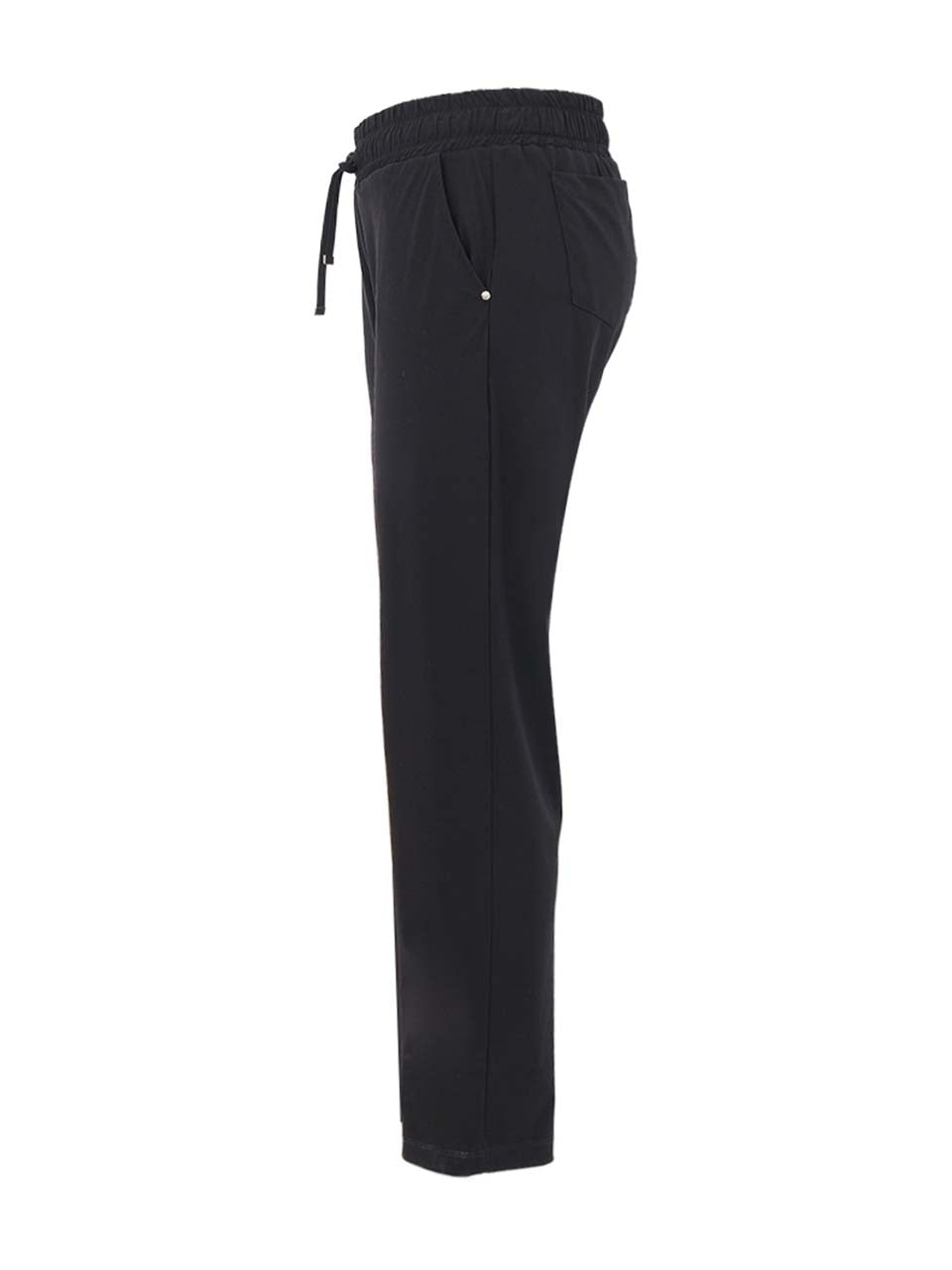Pull-On Drawstring & Straight Leg Stretch Pants. Style DOLC26145