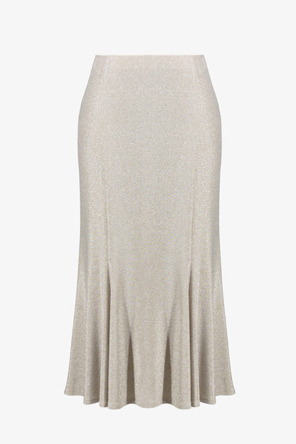 Sparkle Knit Trumpet Skirt. Style JR261748