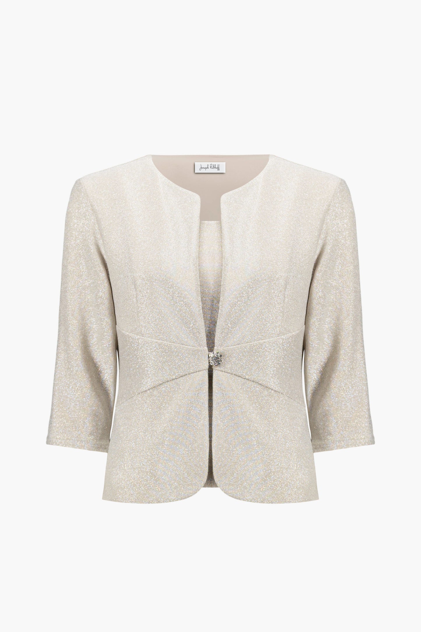 Sparkle Knit Fitted Jacket & Cami Set. Style JR261749