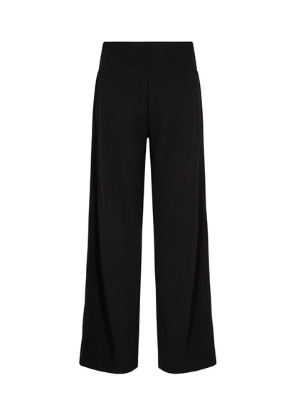 Black Wide Leg Pull-On Pant. Style SOYA4F26188
