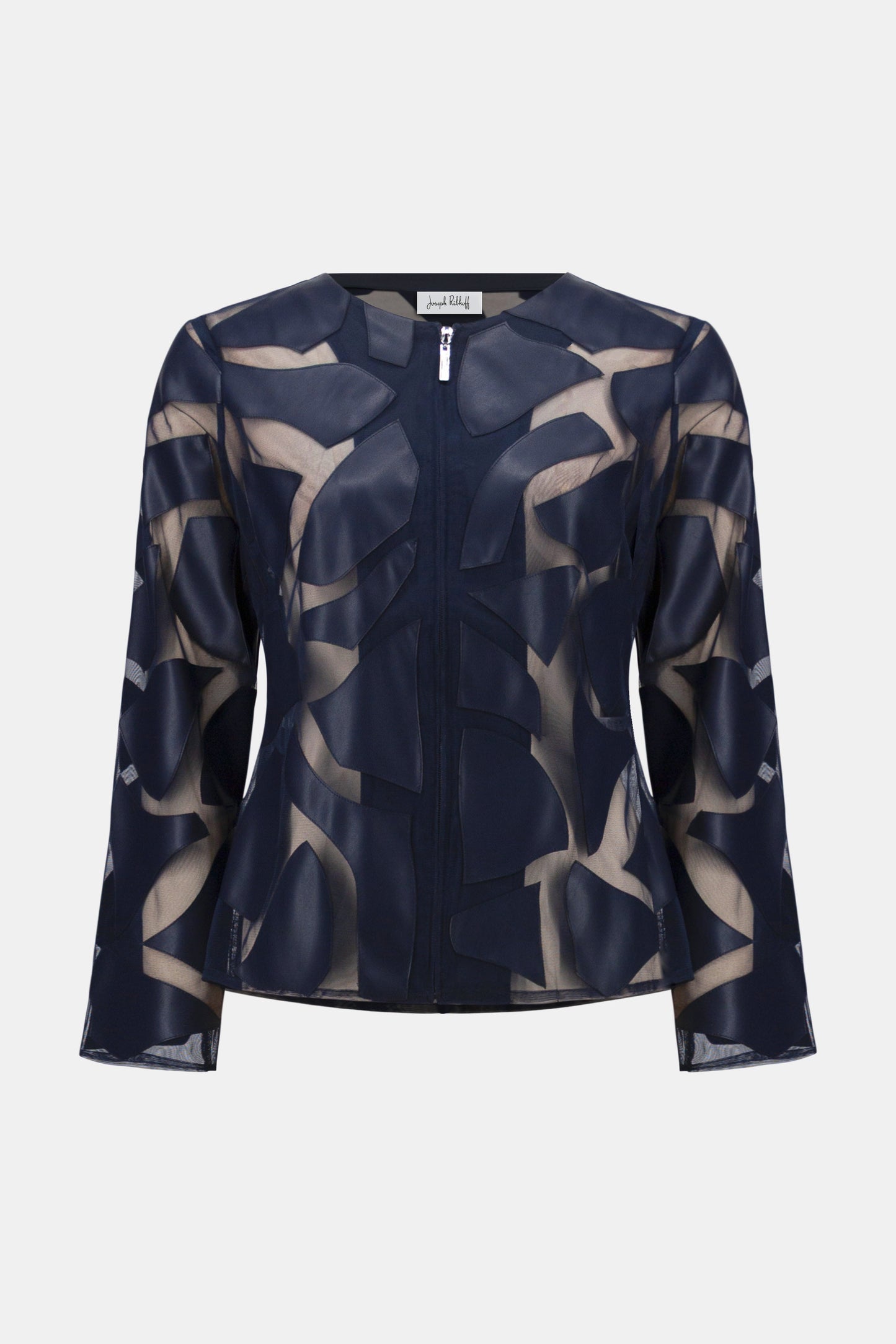 Laser Cut Leatherette Giraffe Print Fitted Jacket. Style JR261906