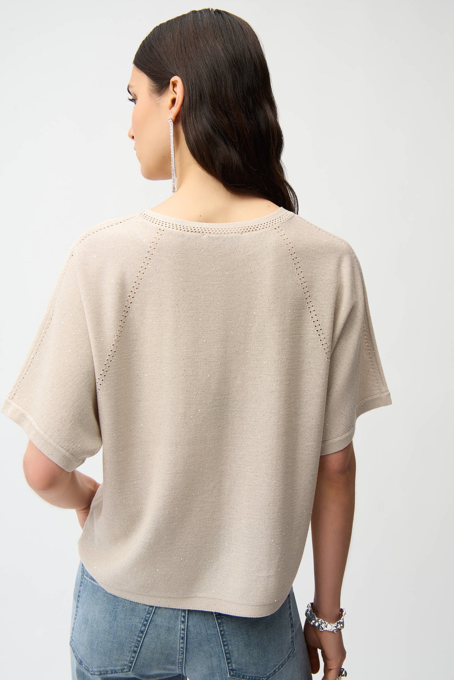 Short Raglan Sleeve Crew Neck Top. Style JR261917