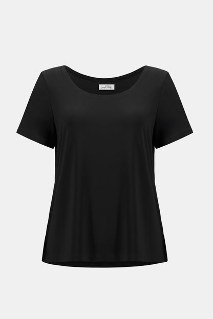 Fit & Flare Short Sleeve Scoop Neck Top. Style JR261940