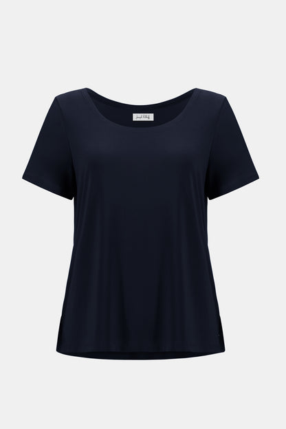 Fit & Flare Short Sleeve Scoop Neck Top. Style JR261940