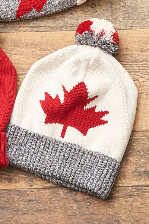 Canada Slouchy Pom Hat. Style PH26198