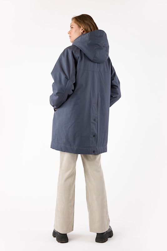 Removable Houndstooth Printed Hood Zip Front Jacket. Style FR562