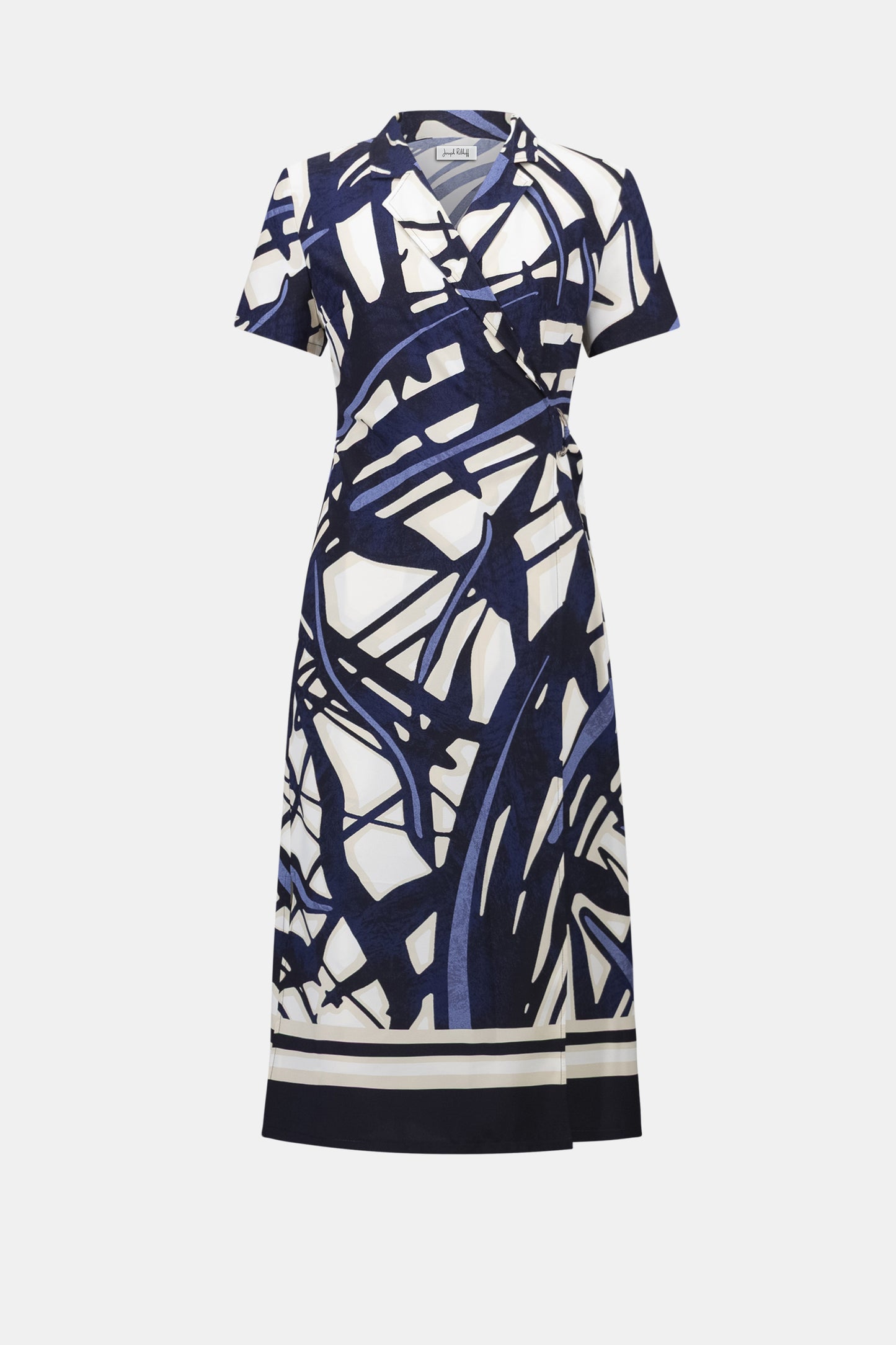 Recycled Woven Abstract Print Shirt Dress. Style JR262128