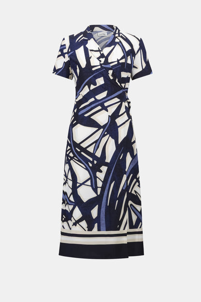 Recycled Woven Abstract Print Shirt Dress. Style JR262128