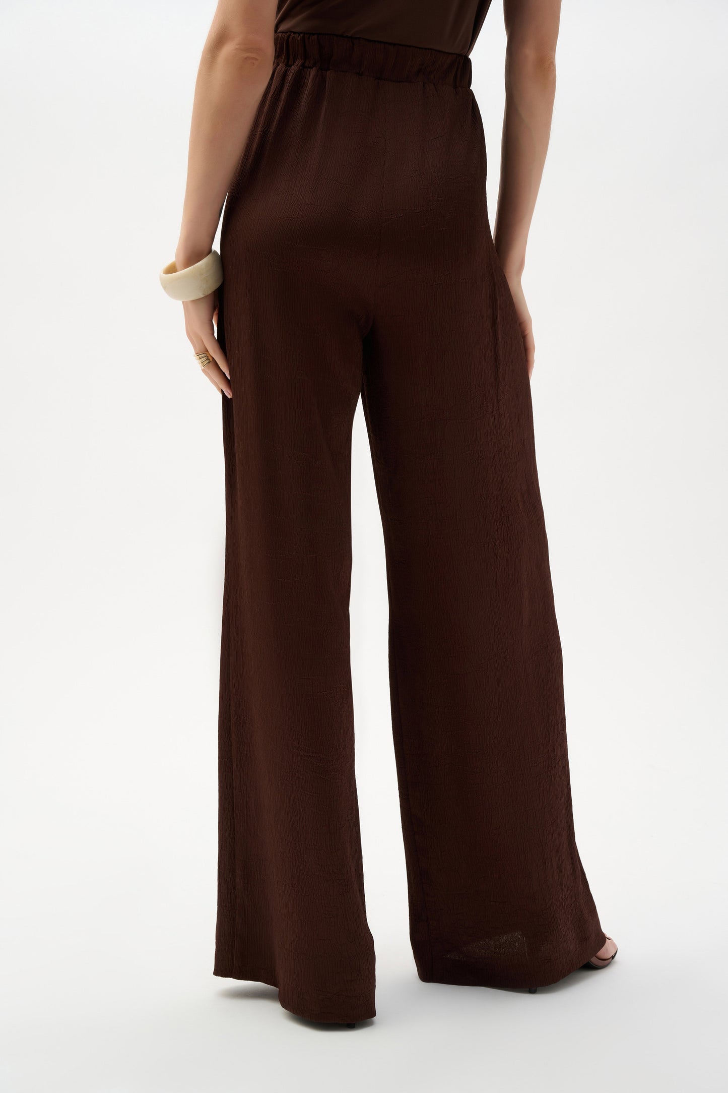 Satin Wide Leg Pull-On Drawstring Pant. Style JR262152