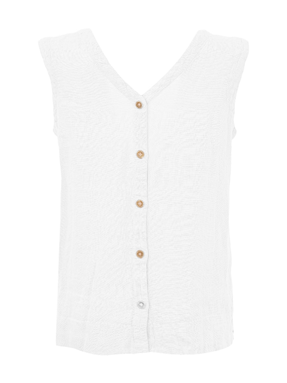 V-Neck Linen Solid Colour Tank. Style DOLC26220