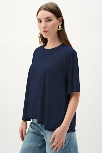 Silky Knit Trapeze Top. Style JR262219