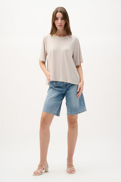 Silky Knit Trapeze Top. Style JR262219