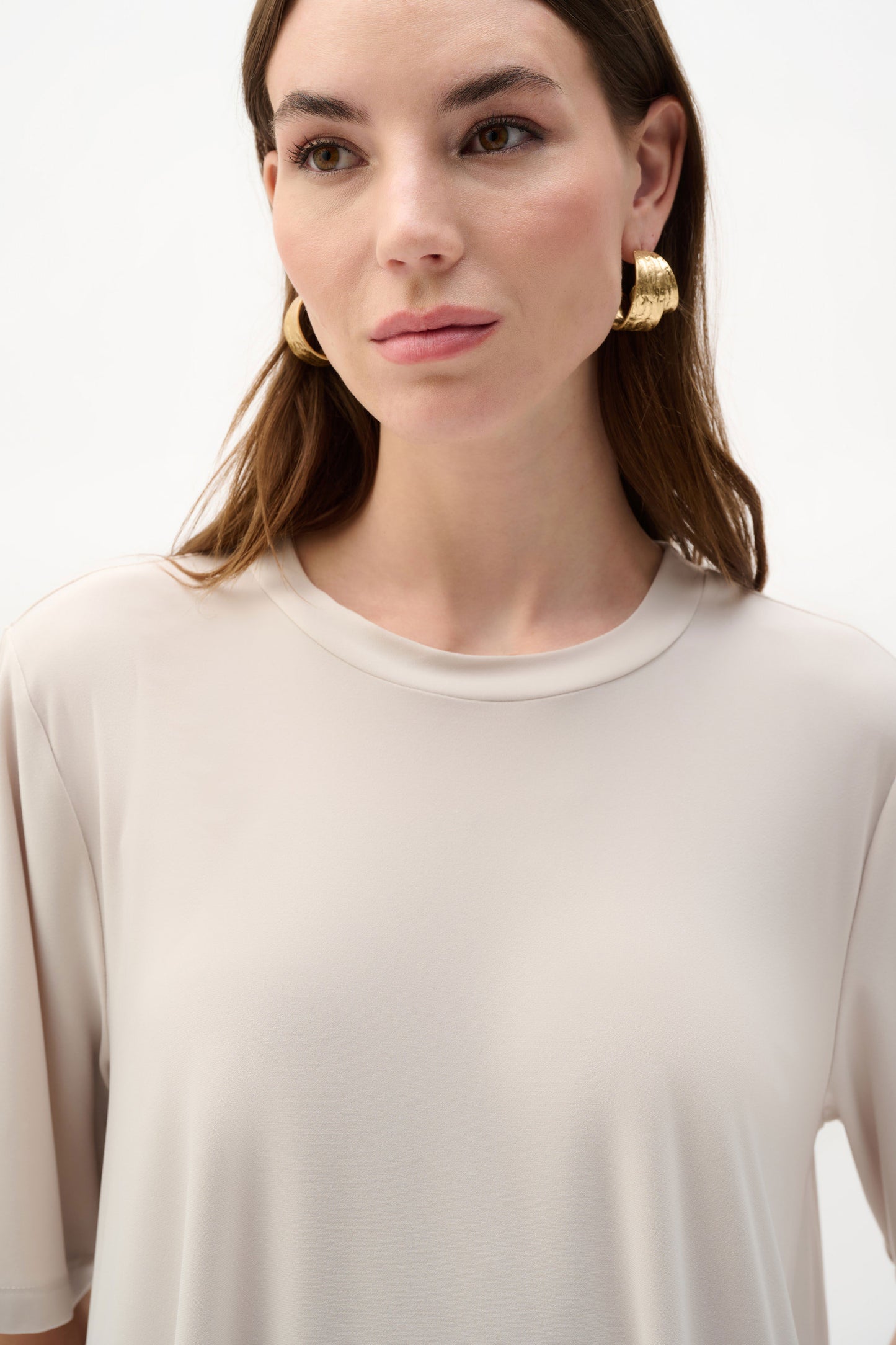 Silky Knit Trapeze Top. Style JR262219