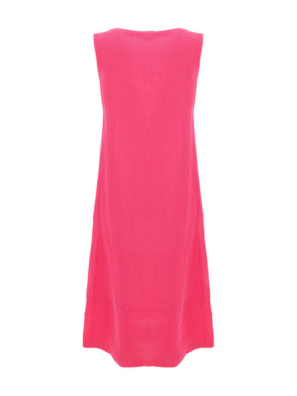 Sleeveless Solid Colour Linen Dress. Style DOLC26223