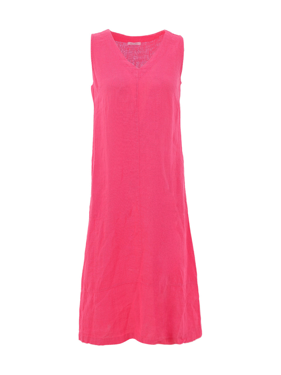 Sleeveless Solid Colour Linen Dress. Style DOLC26223